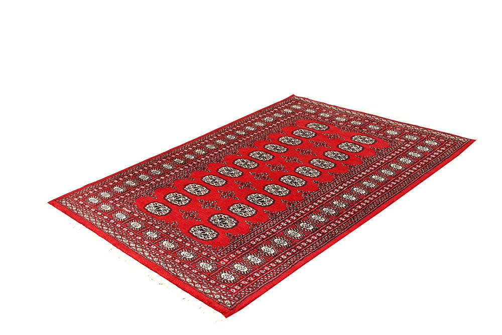 Red Bokhara 4' 1 x 5' 9 - No. 60984 - ALRUG Rug Store