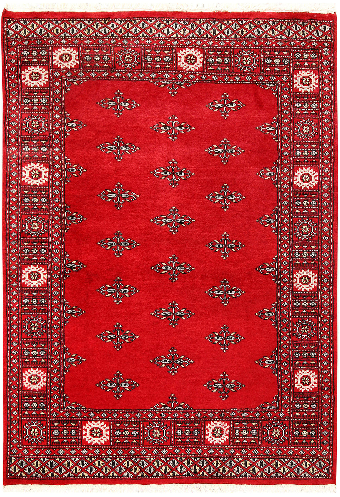 Red Butterfly Rug 4' 1 x 5' 9 Hand-Knotted