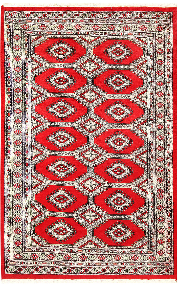 Red Jaldar 4'  2" x 6'  4" - No. QA57761