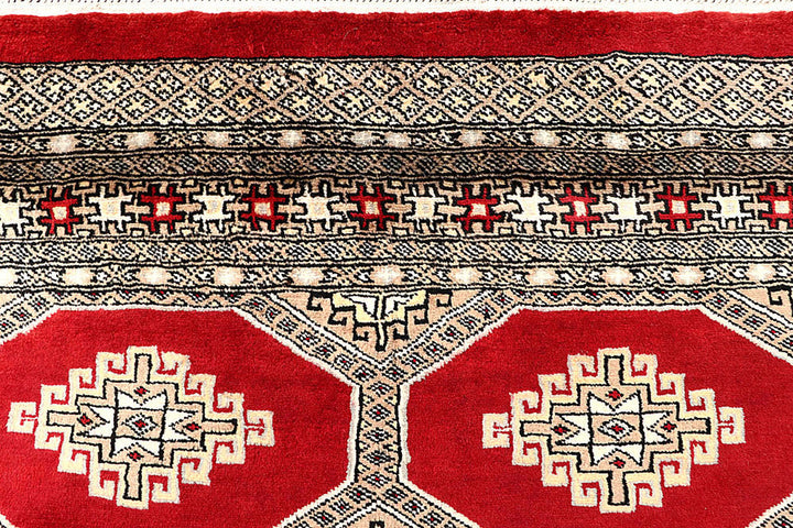 Red Jaldar 4'  1" x 6'  10" - No. QA10889