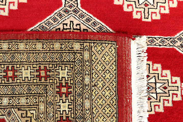 Red Jaldar 4'  1" x 6'  10" - No. QA10889