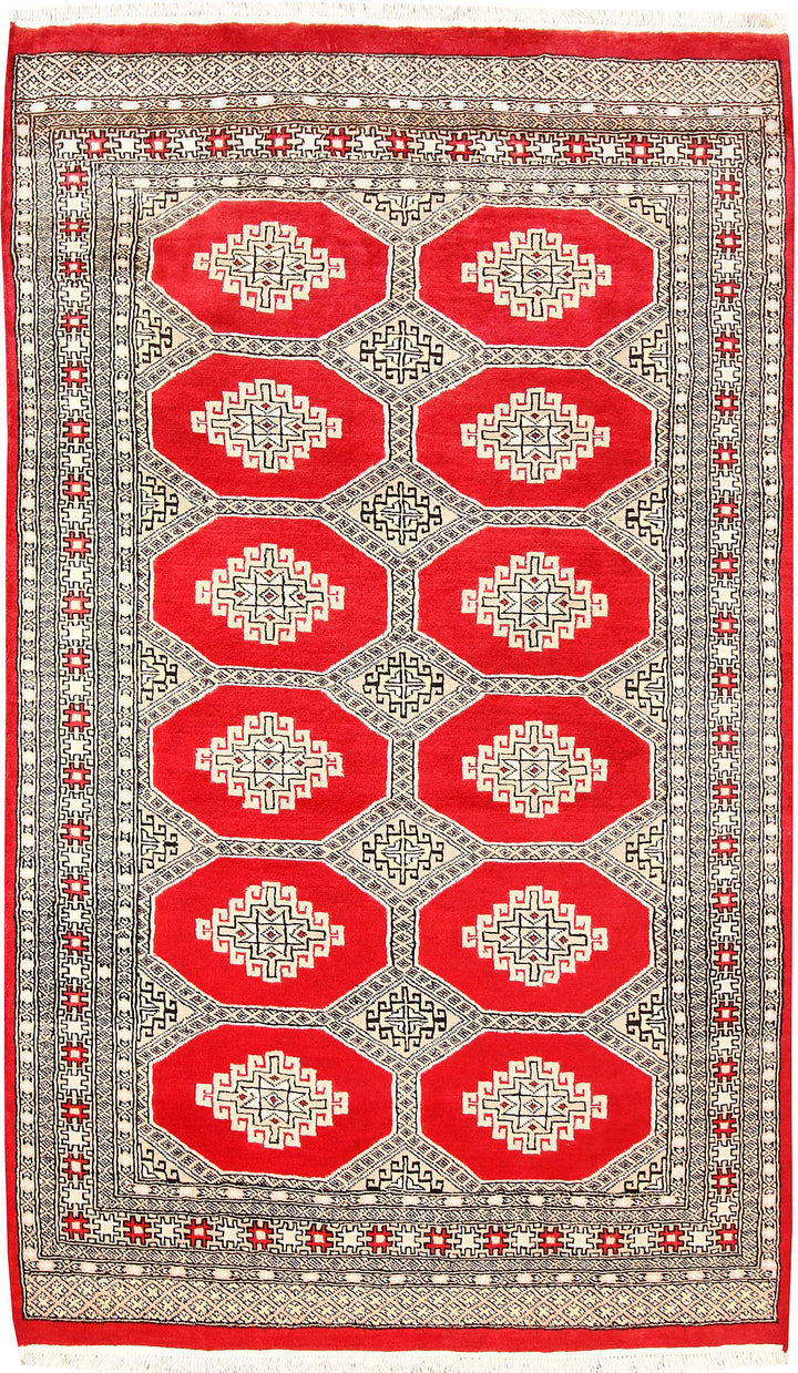 Red Jaldar 4'  1" x 6'  10" - No. QA10889
