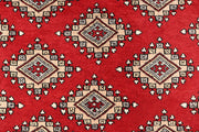 Red Jaldar 4'  1" x 6'  7" - No. QA32733