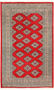 Red Jaldar 4'  1" x 6'  7" - No. QA32733