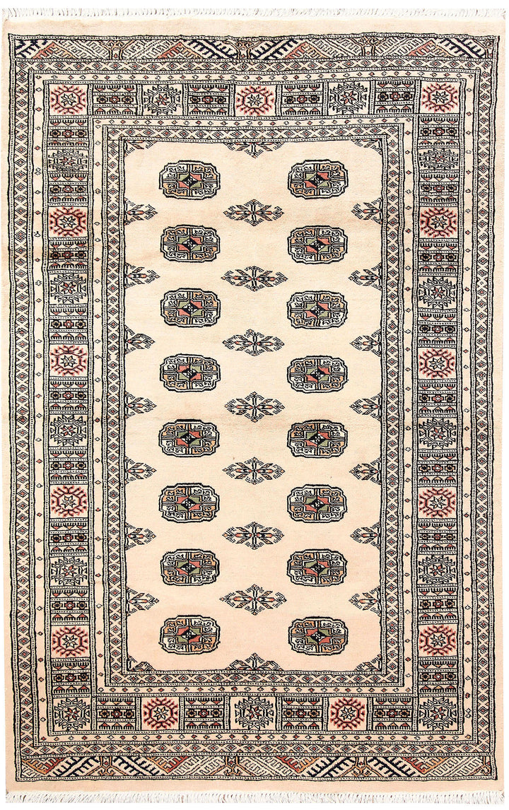 Bisque Bokhara 4' x 6' 2 - No. 61011 - ALRUG Rug Store