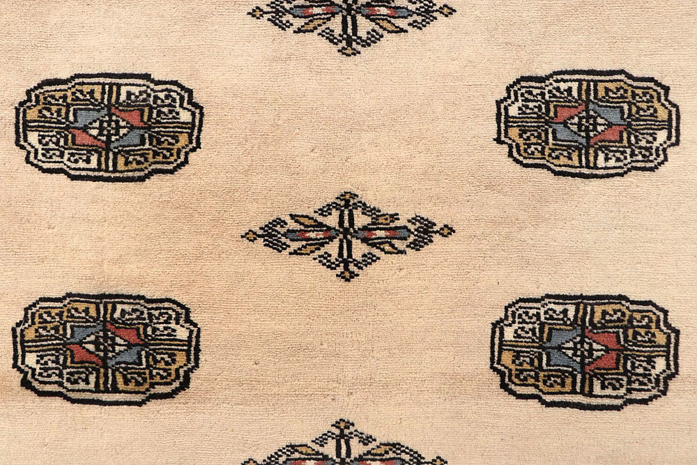 Bisque Bokhara 4' 1 x 5' 8 - No. 61016 - ALRUG Rug Store