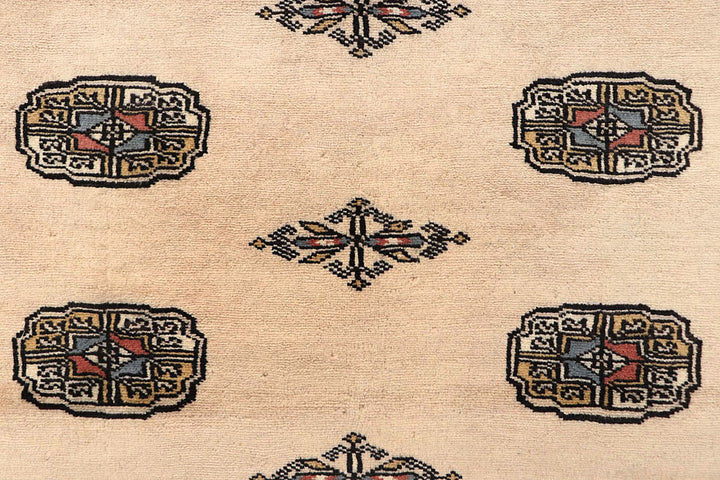 Bisque Bokhara 4' 1 x 5' 8 - No. 61016 - ALRUG Rug Store
