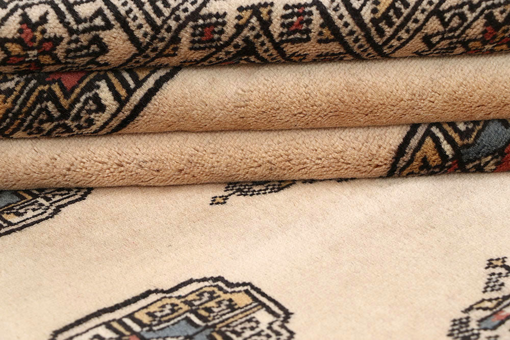 Bisque Bokhara 4' 1 x 5' 8 - No. 61016 - ALRUG Rug Store