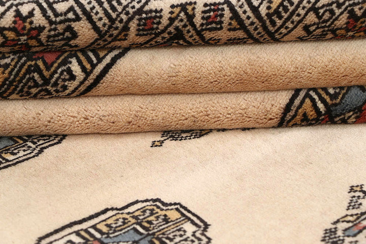 Bisque Bokhara 4' 1 x 5' 8 - No. 61016 - ALRUG Rug Store