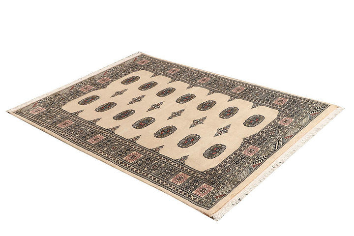 Bisque Bokhara 4' 1 x 5' 8 - No. 61016 - ALRUG Rug Store