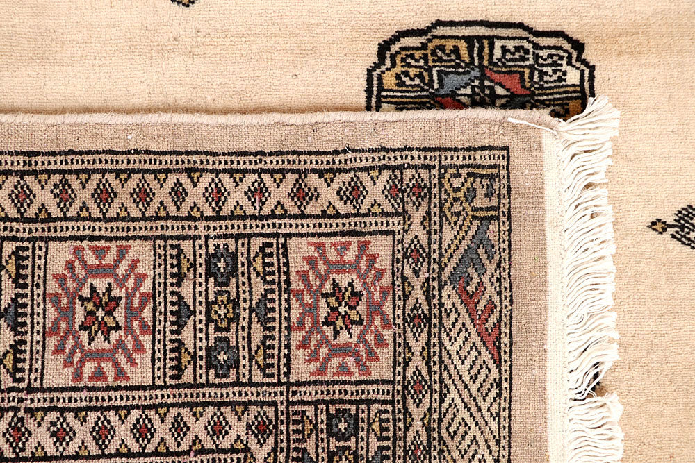 Bisque Bokhara 4' 1 x 5' 8 - No. 61016 - ALRUG Rug Store