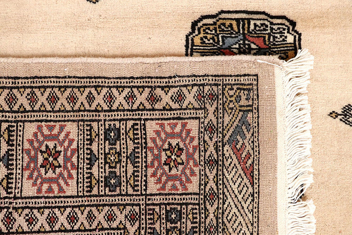 Bisque Bokhara 4' 1 x 5' 8 - No. 61016 - ALRUG Rug Store