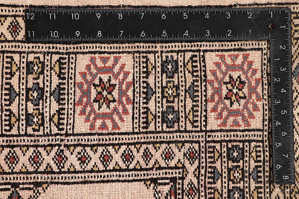 Bisque Bokhara 4' 1 x 5' 8 - No. 61016 - ALRUG Rug Store