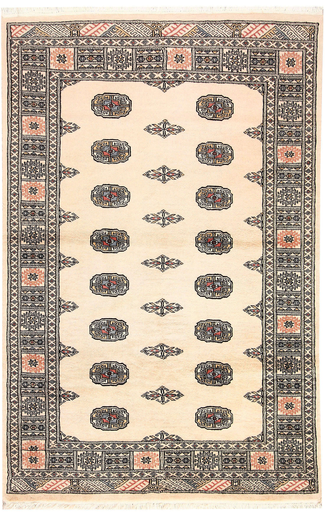 Bisque Bokhara 4' x 6' 1 - No. 61019 - ALRUG Rug Store