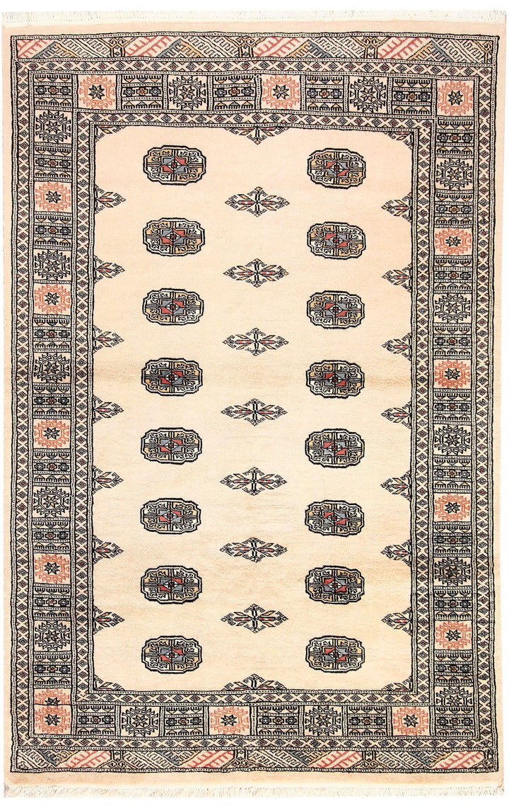 Bisque Bokhara 4' x 6' 1 - No. 61019 - ALRUG Rug Store