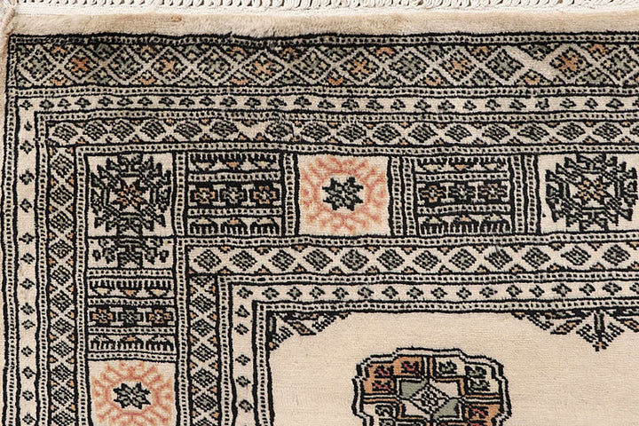 Bisque Bokhara 4' 1 x 6' 5 - No. 61020 - ALRUG Rug Store