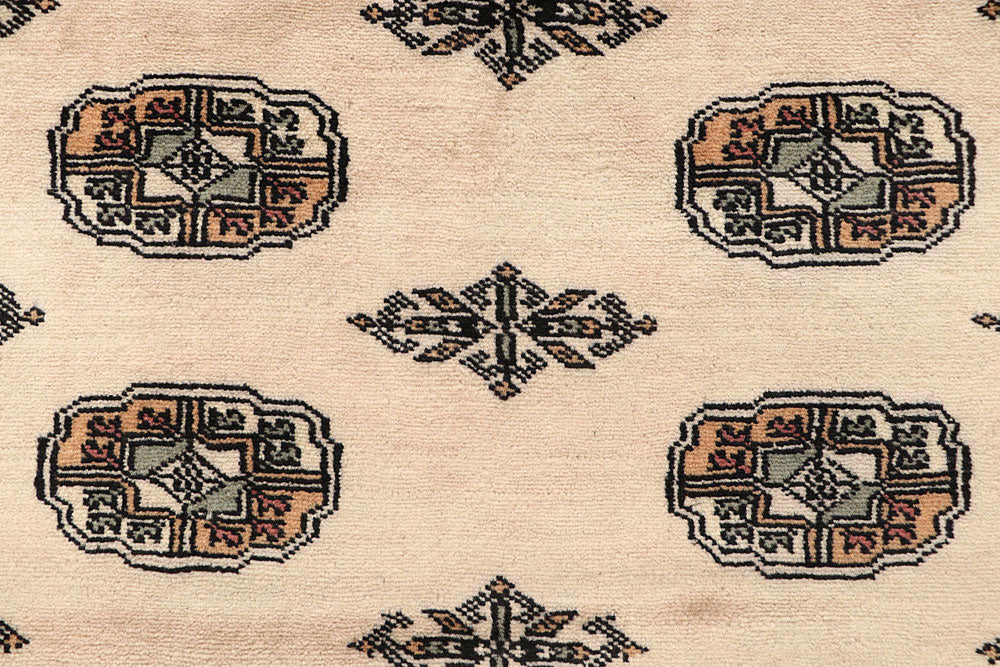 Bisque Bokhara 4' 1 x 6' 5 - No. 61020 - ALRUG Rug Store