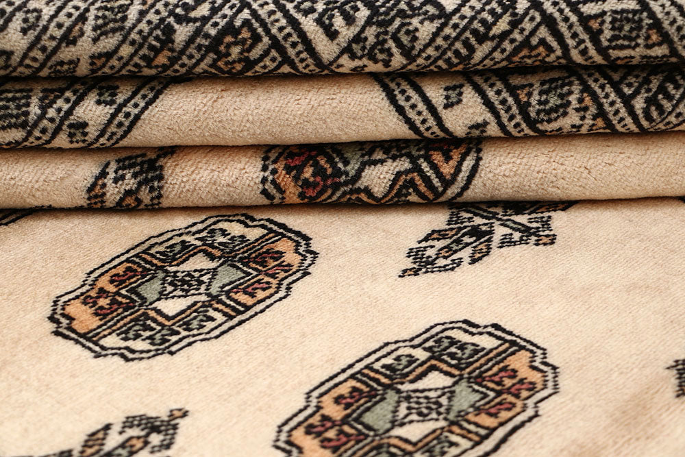 Bisque Bokhara 4' 1 x 6' 5 - No. 61020 - ALRUG Rug Store