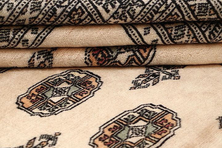 Bisque Bokhara 4' 1 x 6' 5 - No. 61020 - ALRUG Rug Store