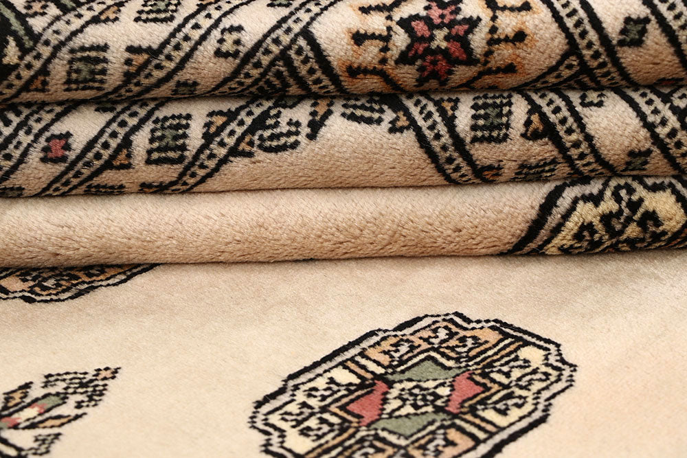 Bisque Bokhara 4' 1 x 6' 6 - No. 61028 - ALRUG Rug Store