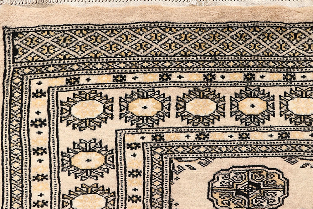 Bisque Bokhara 4' 1 x 5' 11 - No. 61031 - ALRUG Rug Store
