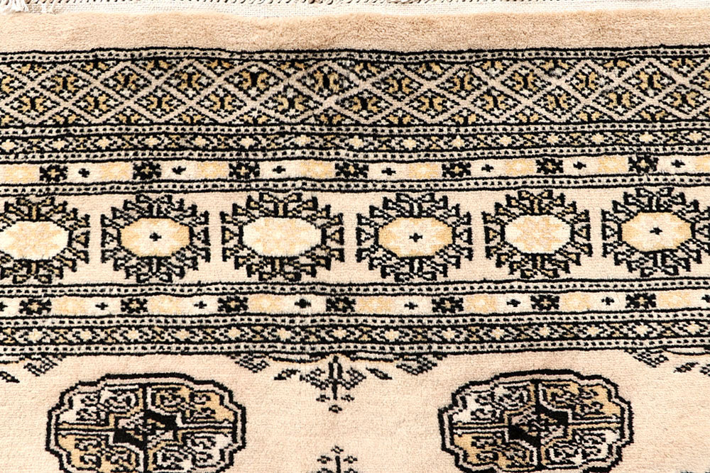 Bisque Bokhara 4' 1 x 5' 11 - No. 61031 - ALRUG Rug Store
