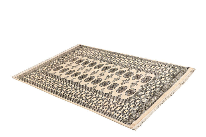 Bisque Bokhara 4' 1 x 5' 11 - No. 61031 - ALRUG Rug Store