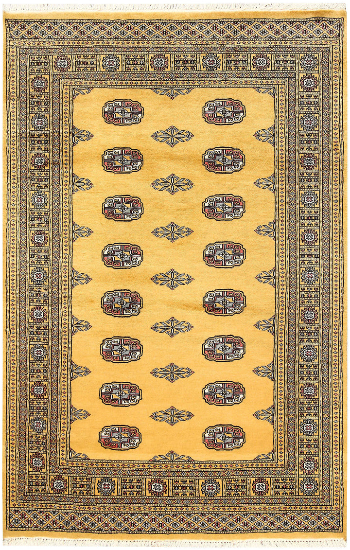 Gold Bokhara 4'  2" x 6'  3" - No. QA72983