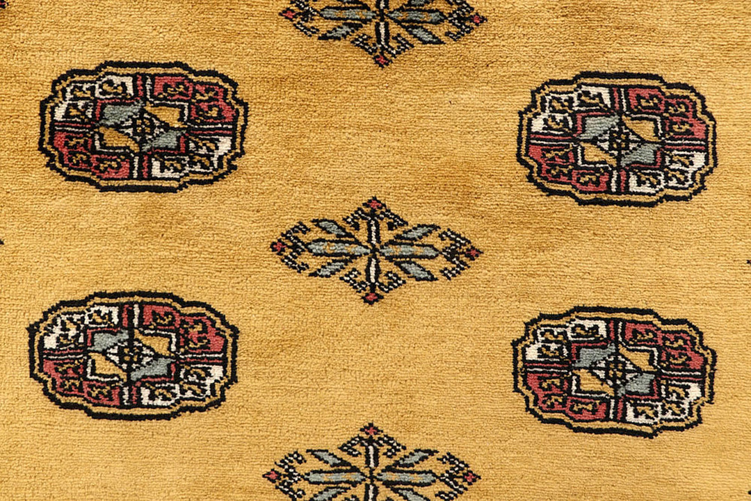 Gold Bokhara 4'  2" x 6'  2" - No. QA26914