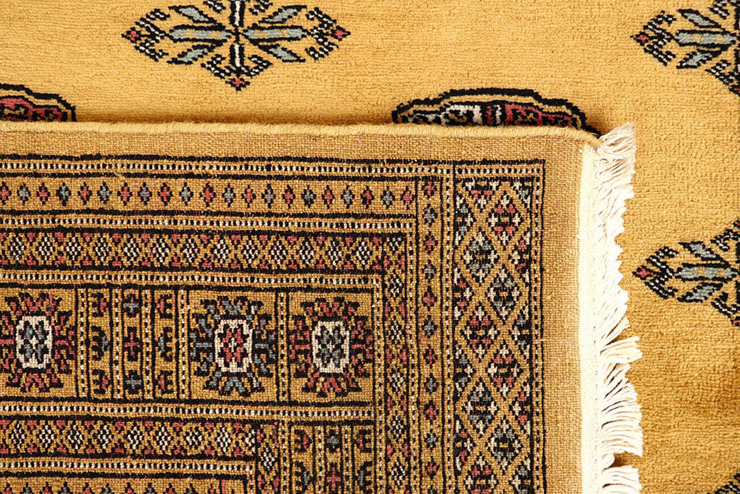 Gold Bokhara 4'  2" x 6'  2" - No. QA26914