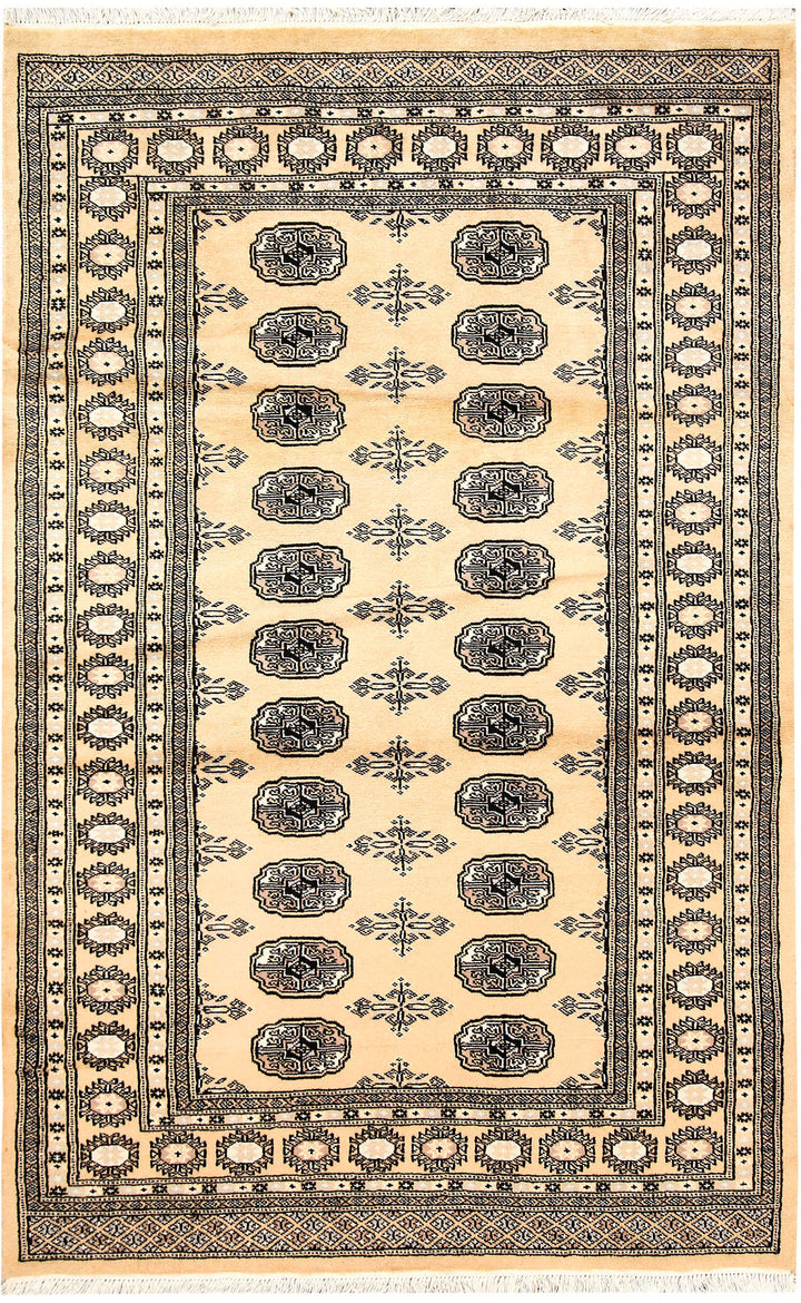 Blanched Almond Bokhara 4'  1" x 6'  4" - No. QA70862