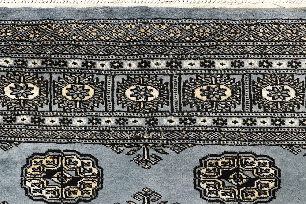 Light Slate Grey Bokhara 4' 1 x 6' - No. 61045 - ALRUG Rug Store
