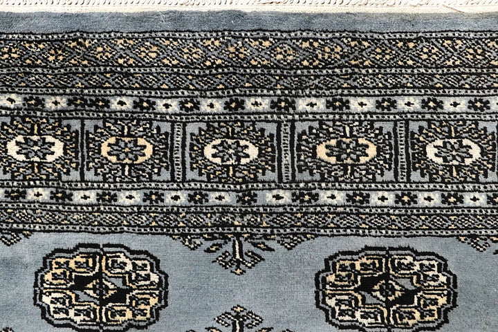 Light Slate Grey Bokhara 4' 1 x 6' - No. 61045 - ALRUG Rug Store