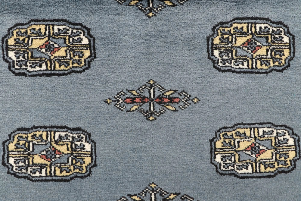 Light Slate Grey Bokhara 4' x 6' - No. 61046 - ALRUG Rug Store