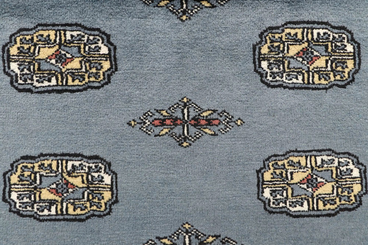 Light Slate Grey Bokhara 4' x 6' - No. 61046 - ALRUG Rug Store