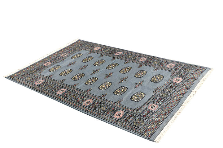 Light Slate Grey Bokhara 4' x 6' - No. 61046 - ALRUG Rug Store