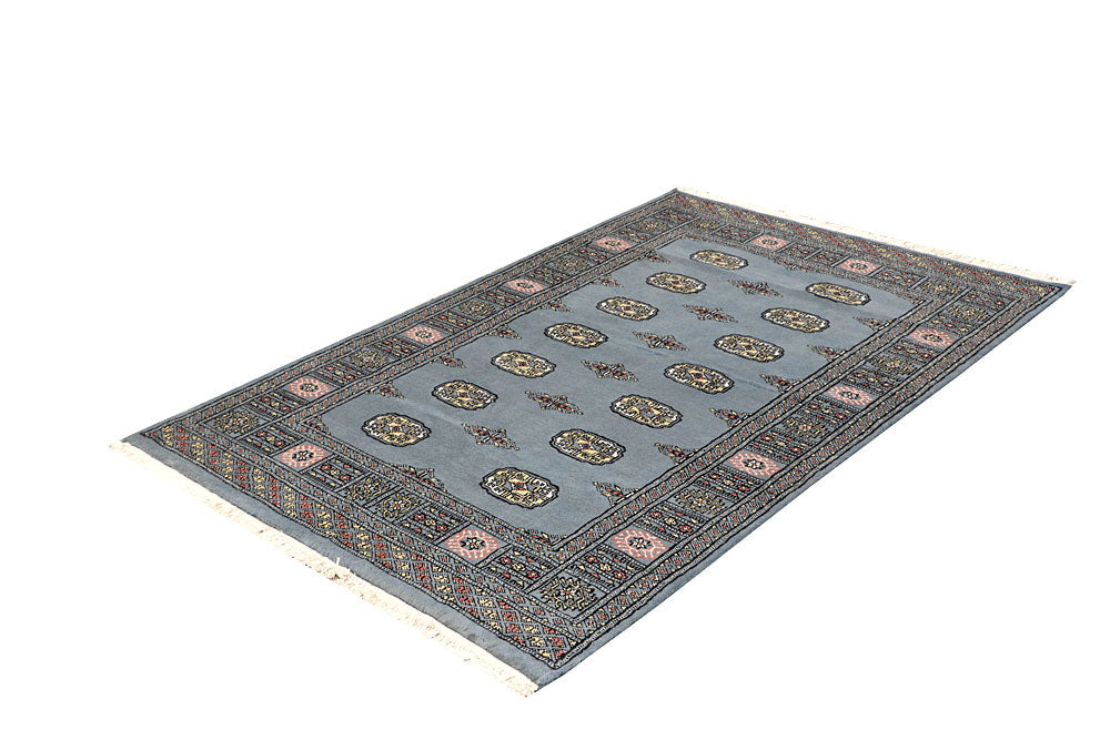 Light Slate Grey Bokhara 4' x 6' - No. 61046 - ALRUG Rug Store