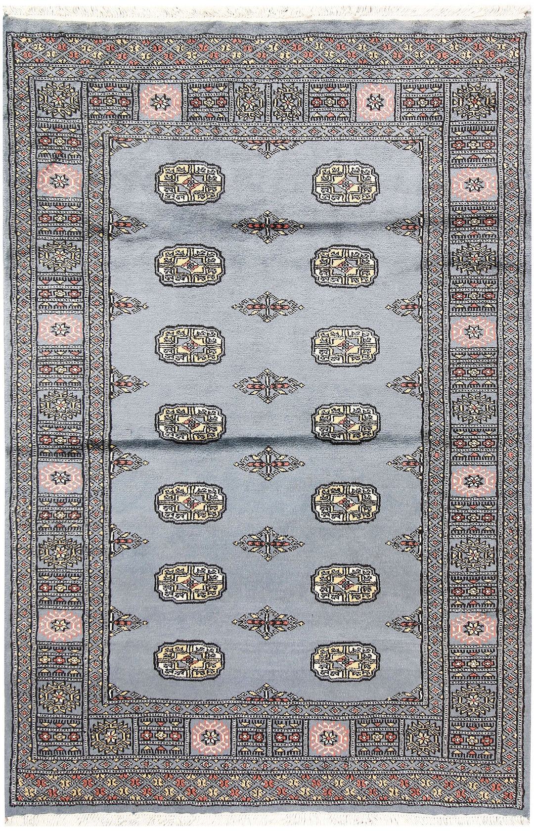 Light Slate Grey Bokhara 4' x 6' - No. 61046 - ALRUG Rug Store