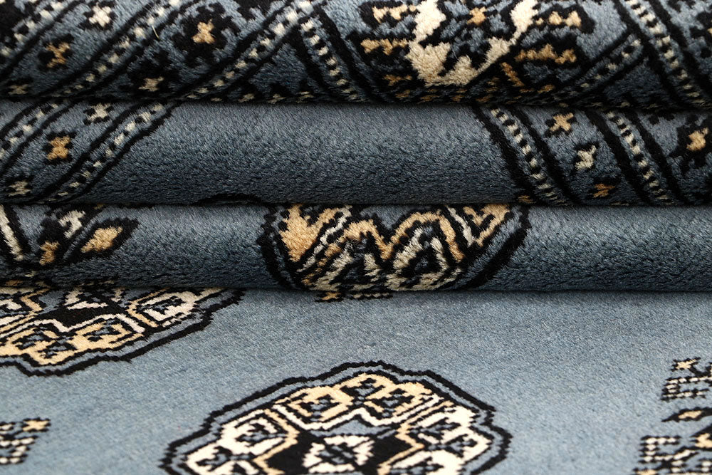 Light Slate Grey Bokhara 4' x 6' 6 - No. 61047 - ALRUG Rug Store