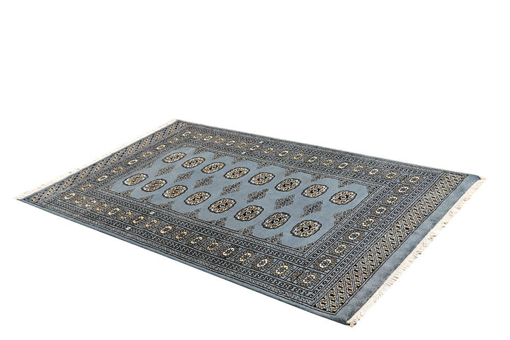 Light Slate Grey Bokhara 4' x 6' 6 - No. 61047 - ALRUG Rug Store