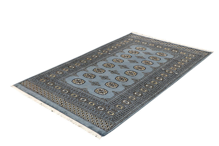 Light Slate Grey Bokhara 4' x 6' 6 - No. 61047 - ALRUG Rug Store