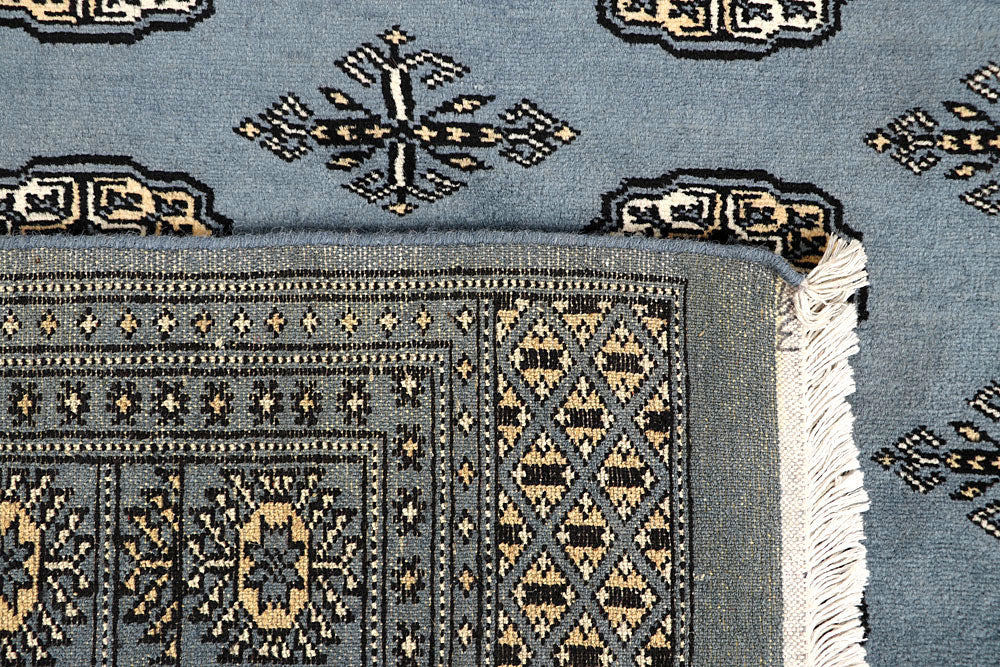 Light Slate Grey Bokhara 4' x 6' 6 - No. 61047 - ALRUG Rug Store