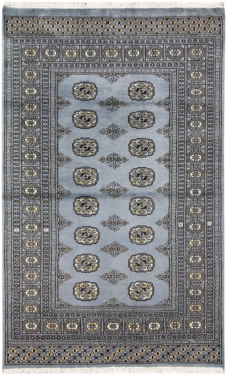 Light Slate Grey Bokhara 4' x 6' 6 - No. 61047 - ALRUG Rug Store