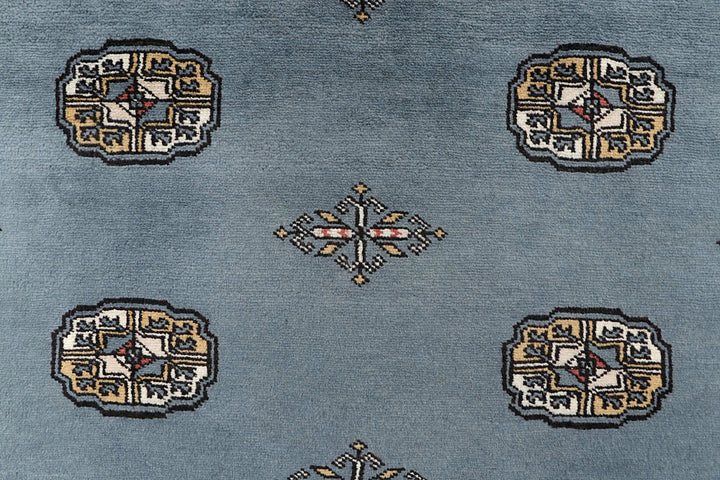 Light Slate Grey Bokhara 4' 2 x 6' 9 - No. 61049 - ALRUG Rug Store