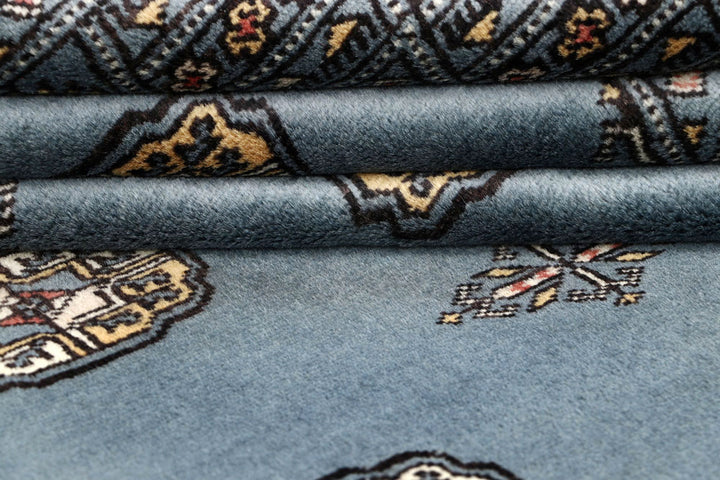 Light Slate Grey Bokhara 4' 2 x 6' 9 - No. 61049 - ALRUG Rug Store