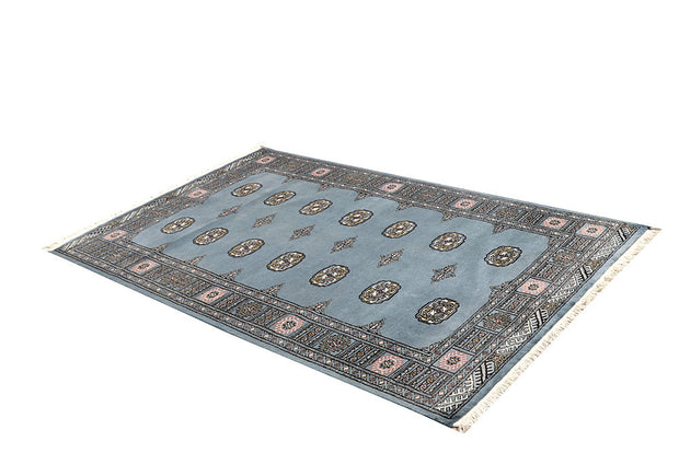 Light Slate Grey Bokhara 4' 2 x 6' 9 - No. 61049 - ALRUG Rug Store