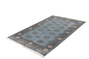 Light Slate Grey Bokhara 4' 2 x 6' 9 - No. 61049 - ALRUG Rug Store