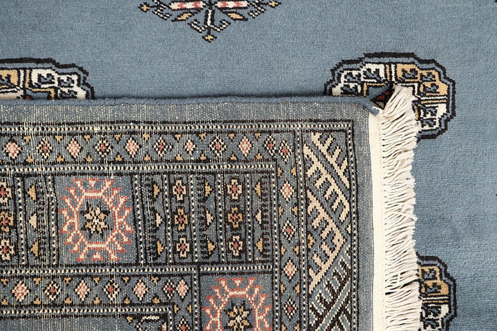 Light Slate Grey Bokhara 4' 2 x 6' 9 - No. 61049 - ALRUG Rug Store