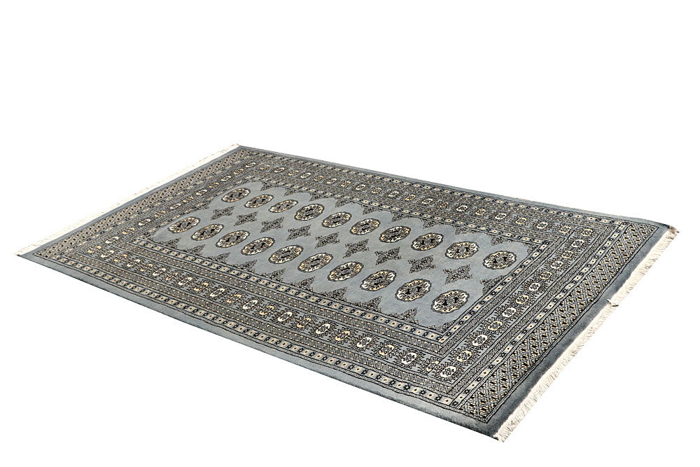 Dark Grey Bokhara 4' x 6' 8 - No. 61050 - ALRUG Rug Store