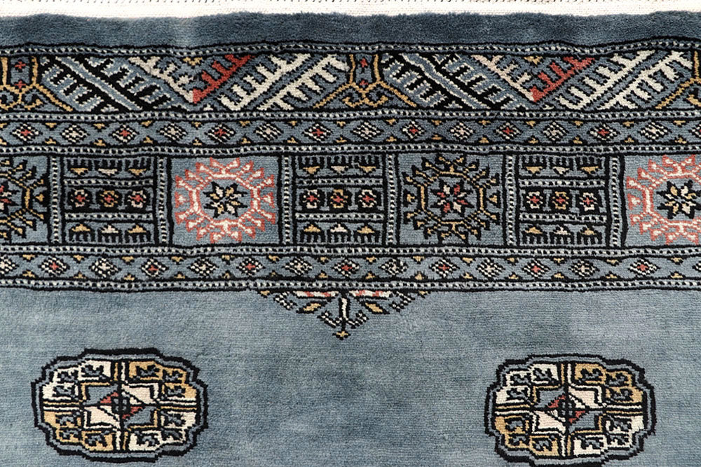 Light Slate Grey Bokhara 4' 2 x 6' 3 - No. 61052 - ALRUG Rug Store